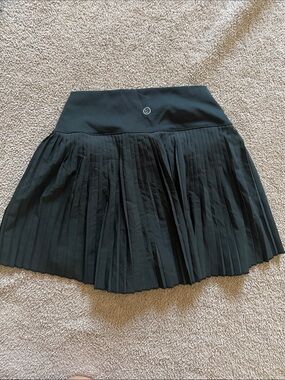 Gilly Hicks Black Pleated Skater Skirt with Wide Waistband